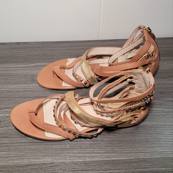 Vince Camuto Havkina Gladiator Thong Sandals size 8 fudge tan brown women's shoe - Picture 13 of 15